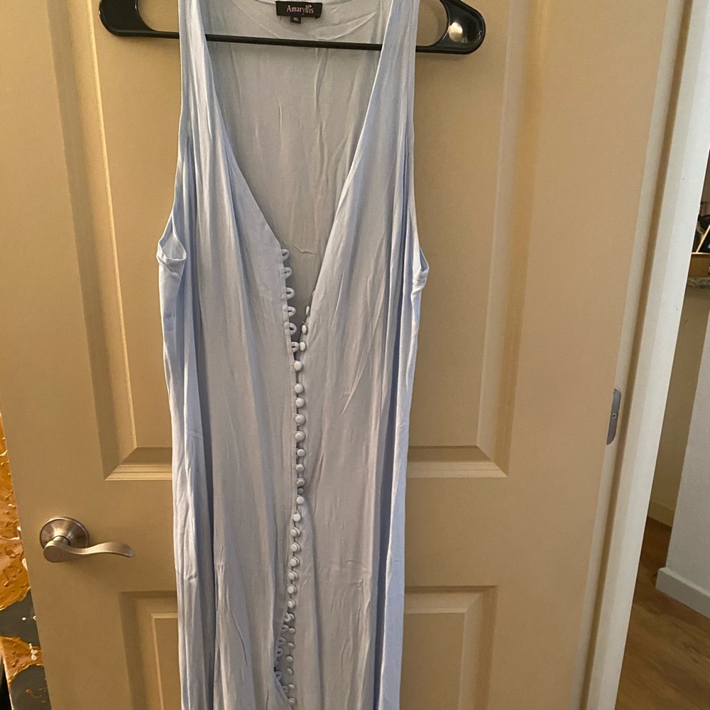 Amaryllis blue maxi dress